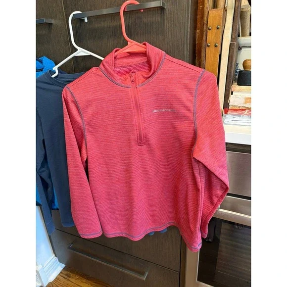 Vineyard vines boys large 16 shirts bundle long sleeve fleece vest - Picture 2 of 9